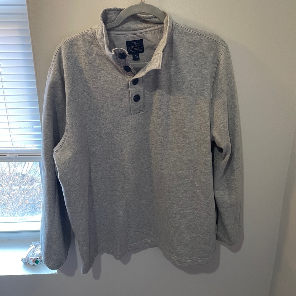 J. Crew quarter button top